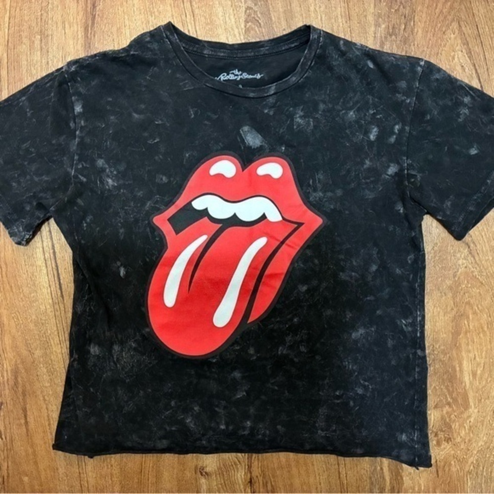 Rolling Stones Short Sleeve Acid Washed Tee Shirt Pre Owned Good Condition